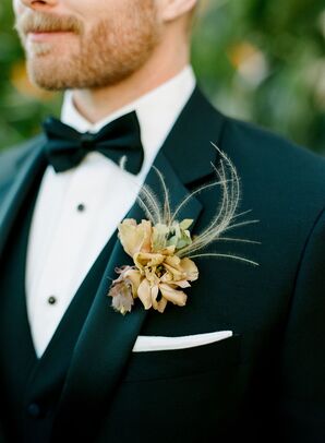 Toffee-Hued Boutonniere in San Diego, California