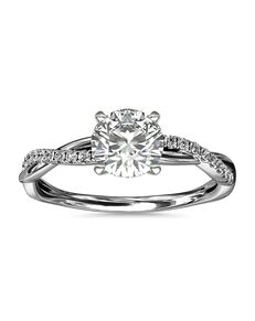 Blue Nile Round Cut Engagement Ring