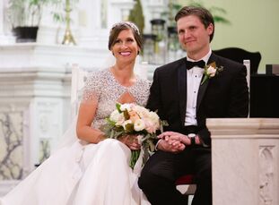 Inspired by the paintings of the Dutch Masters, Meg Gatchell (30 and works in nonprofit fundraising) and Sean McLaughlin (32 and a lawyer) decorated t