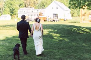 Low-Back Sheath-Style Wedding Dress