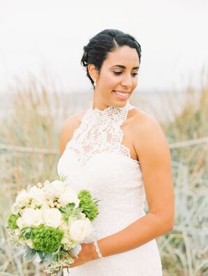Bridal Gown and Bouquet