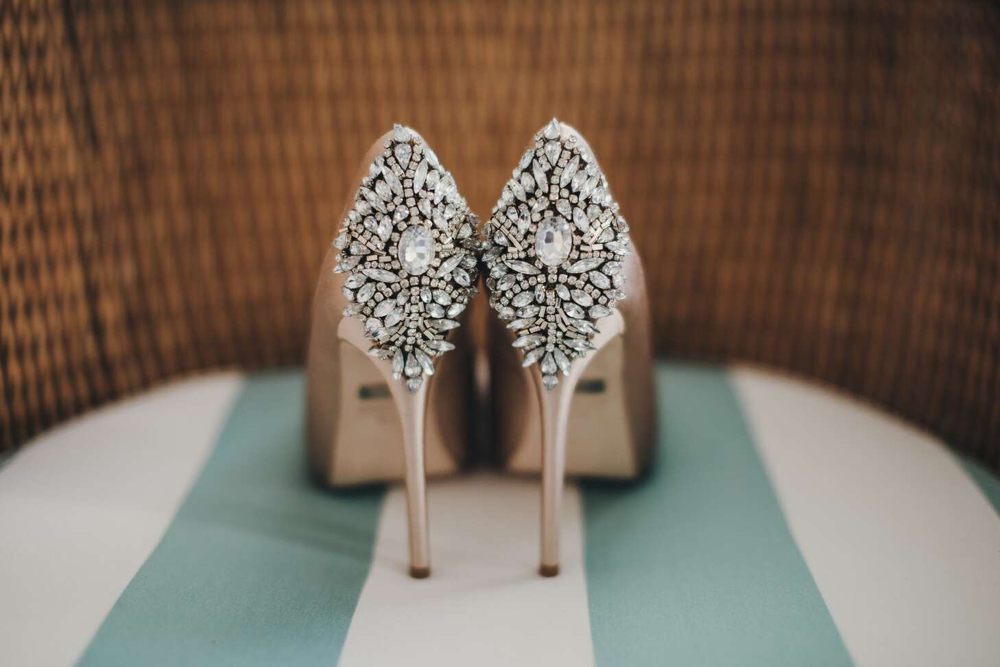 Nude crystal best sale shoes