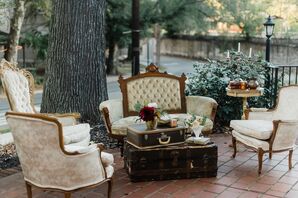 Lounge Area with Vintage Chairs and Chests