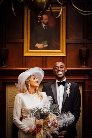 Bride and Groom Pose for Wedding Photos at the Hay-Adams Hotel in Washington, D.C.