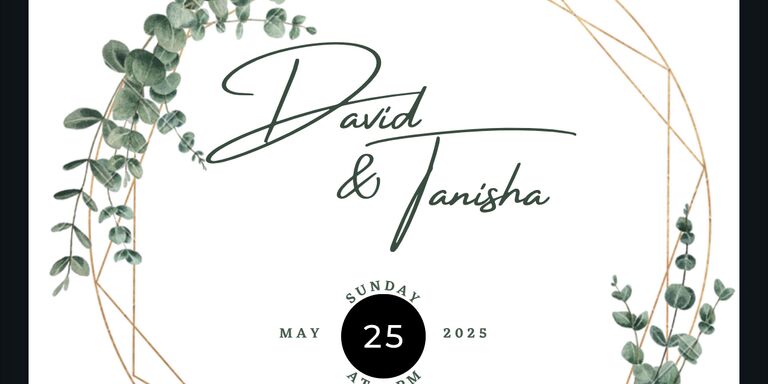Tanisha & David Home Page Banner