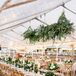 Hanging Greenery in Clear-Top Tent