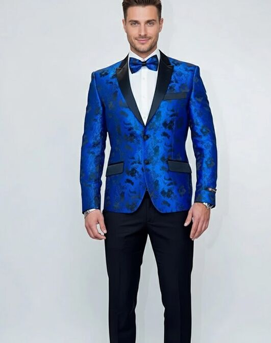 BLACKTIE AMSTERDAM Royal Blue Wedding Tuxedo Blue Tuxedo - 6