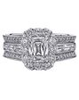 Christopher Designs Glamorous Emerald Cut Engagement Ring - thumbnail - 1