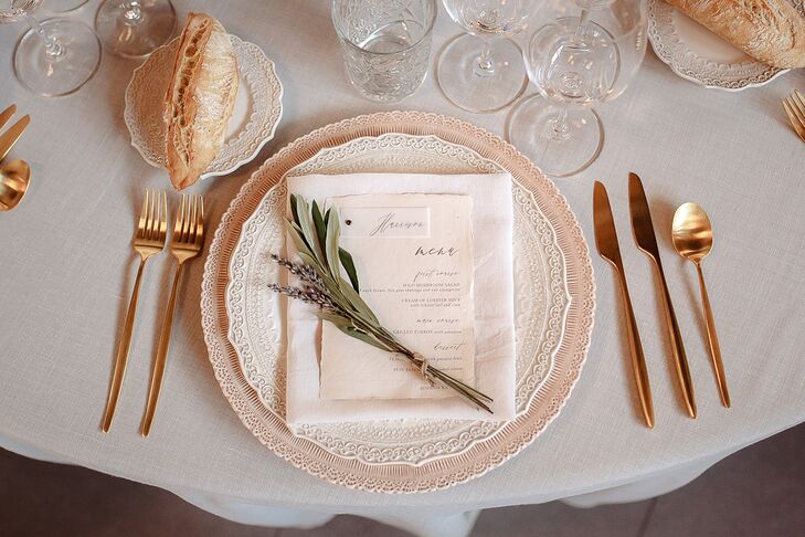 Romantic Place Setting with Lace-Edged Plates
