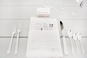 Black-and-White Place Settings