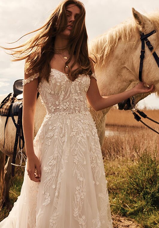 Lillian West 66176 A-Line Wedding Dress - 3