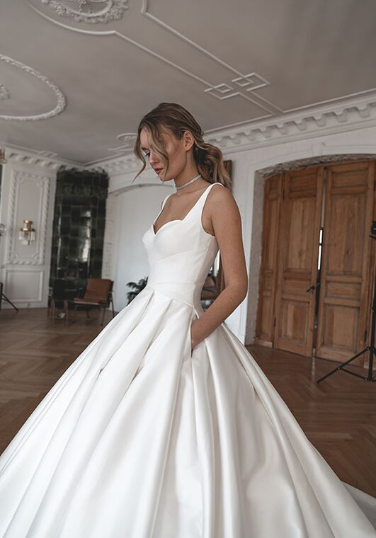 Olivia Bottega Classic Mikado Ball Gown Priscilla Ball Gown Wedding Dress - 7