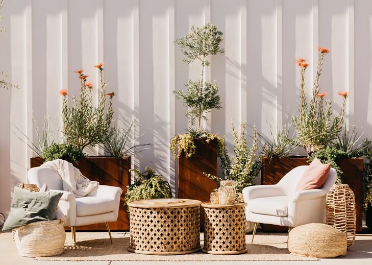 Boho Lounge Seating at Forme LA in Los Angeles, California