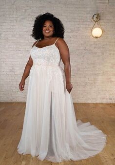 Stella York 7667 plus A-Line Wedding Dress