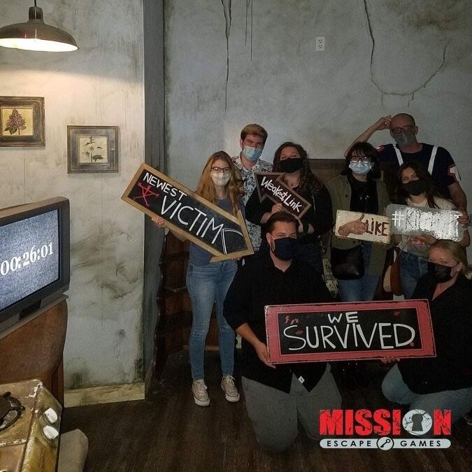 Picture of Katie's first escape room trip hosted by Sam