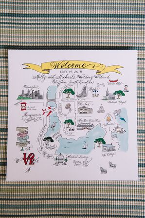 Whimsical Welcome Map