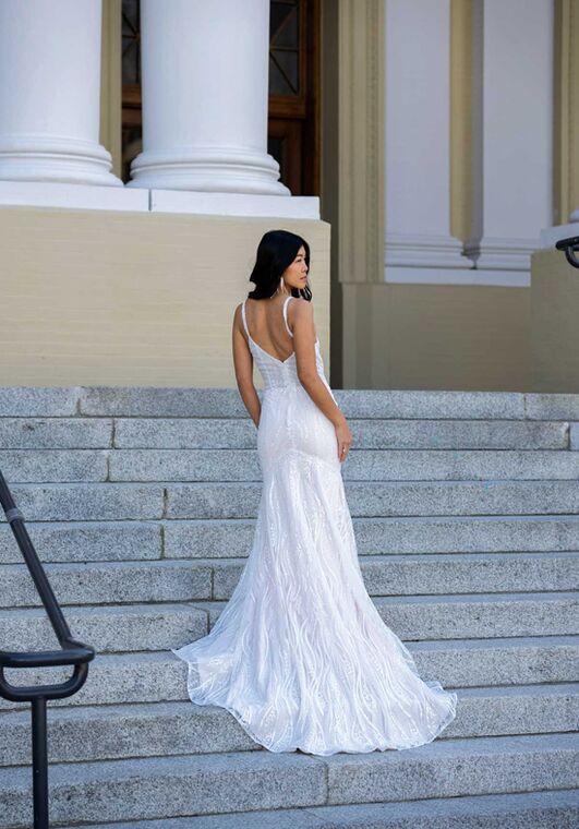Stella York 7686 Column Wedding Dress - 6