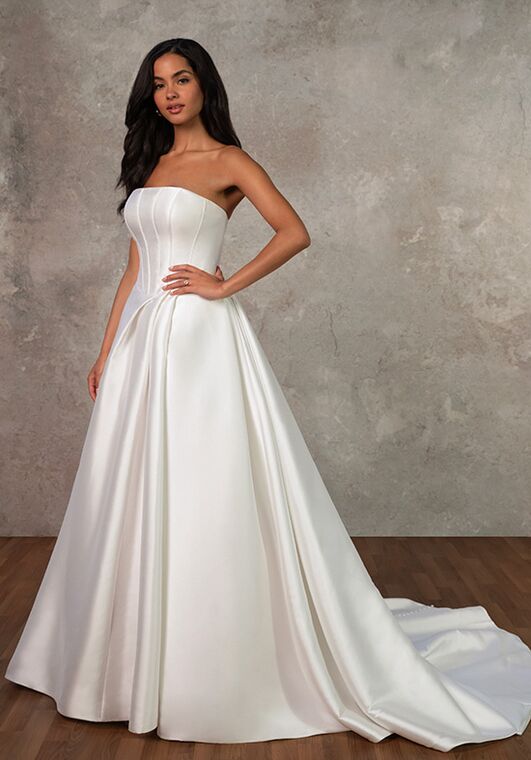 Essense of Australia D4389 A-Line Wedding Dress - 5