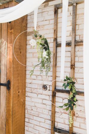 Hanging Bohemian Floral Hoops