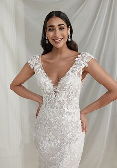 Justin Alexander Ember Fit-and-Flare Wedding Dress