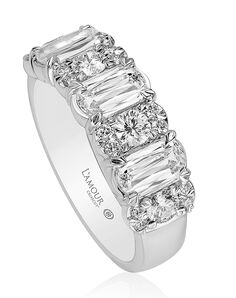 Christopher Designs L203-3-100 White Gold Wedding Ring