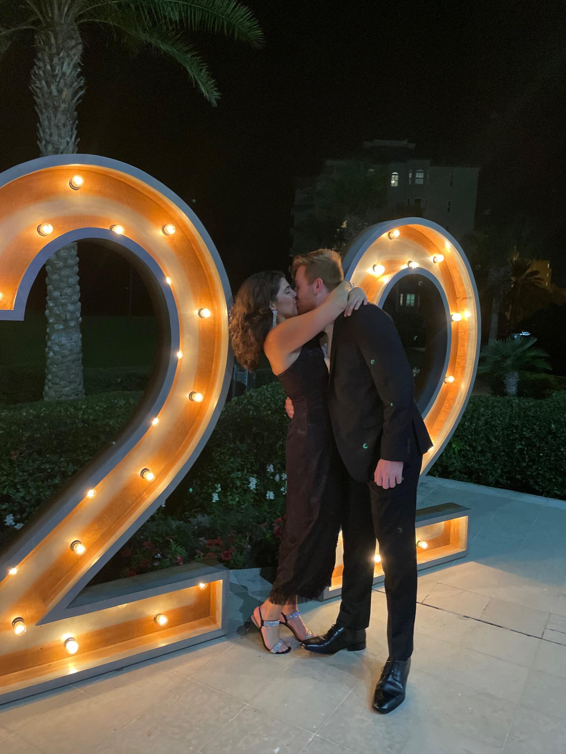 Moments after the New Year's fireworks  (and a few glasses of champagne), Lauren told Jackson, "I think you might fall in love with me." Jackson replied, "What if I already did?"