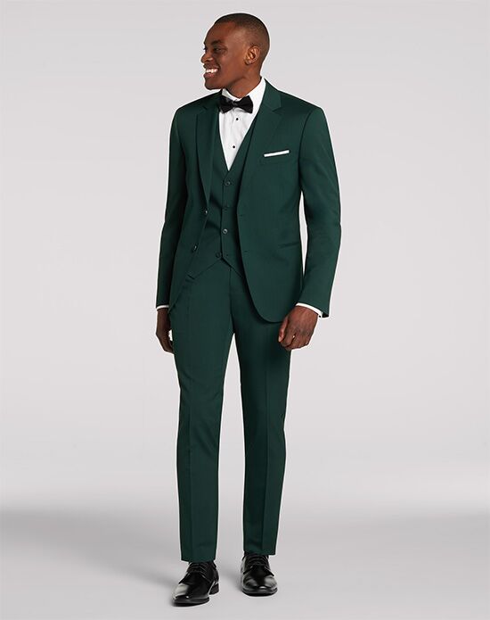 MEN’S WEARHOUSE Kenneth Cole Awareness Green Suit Green Tuxedo - 1