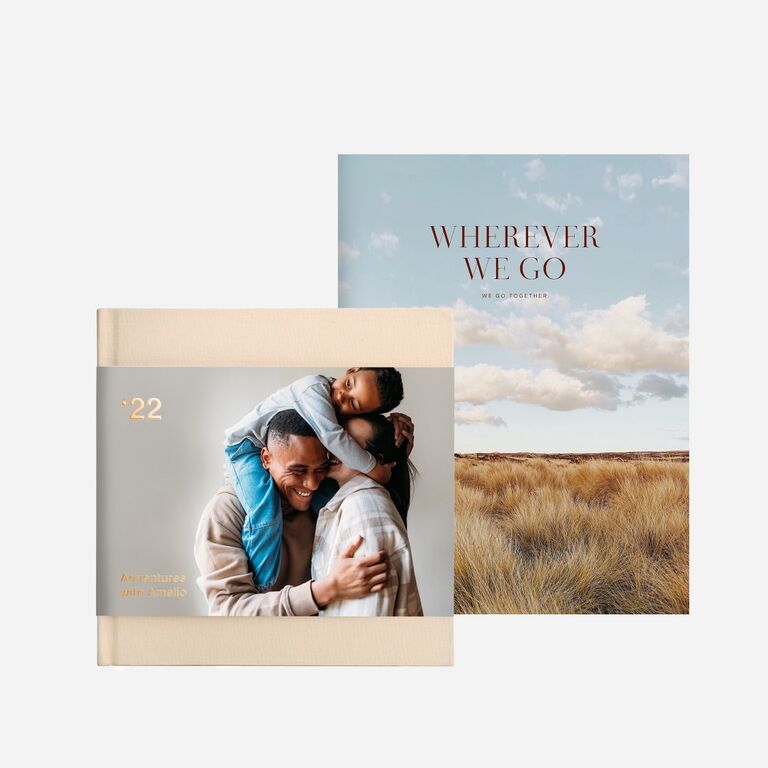 Hardcover photo book gift idea for Father's Day. 