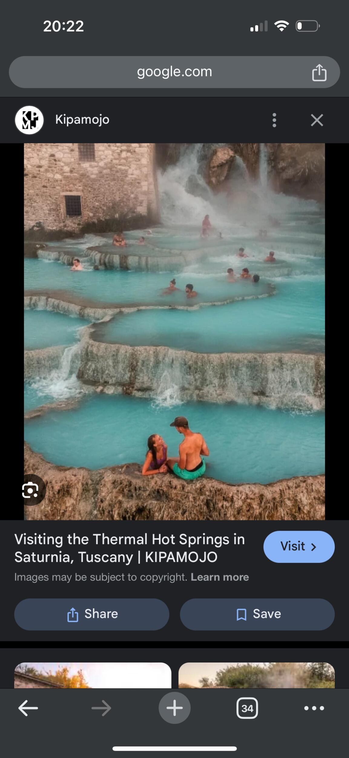 Picture of Saturnia Hot springs