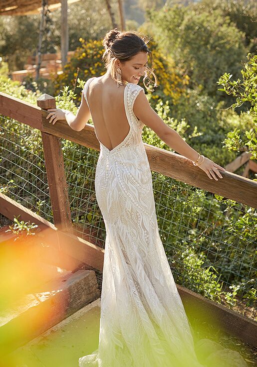 Madison James Khloe Sheath Wedding Dress - 6