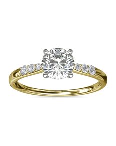 Blue Nile Round Cut Engagement Ring