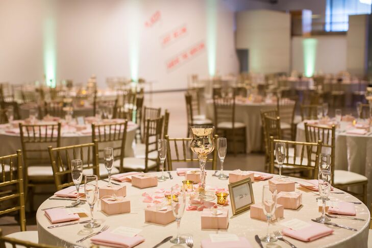 Blush and Gold Reception Table