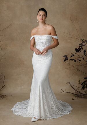 Justin Alexander Glenetta Fit-and-Flare Wedding Dress