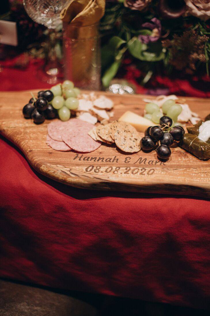 Guests Enjoyed Cheese Boards During the Wedding Reception