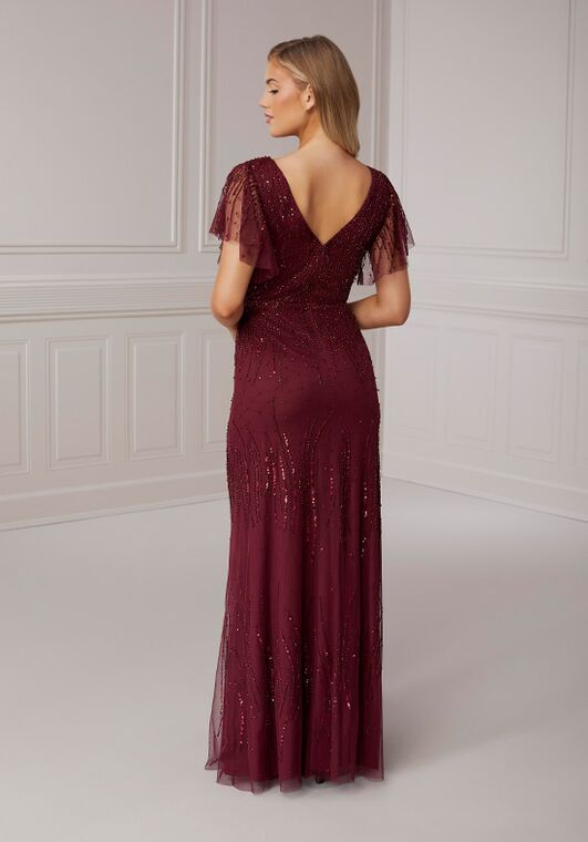 Adrianna Papell Platinum 40418 Bateau Bridesmaid Dress - 3