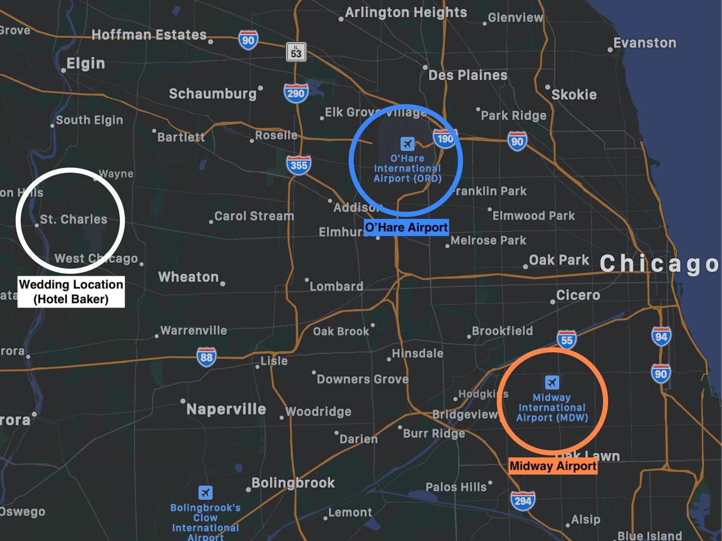 Picture of Airport Travel Map