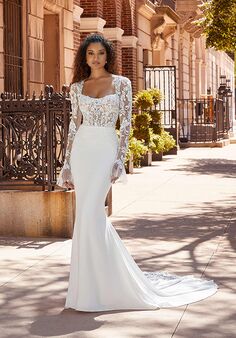 Morilee by Madeline Gardner Jade, 2504 Fit-and-Flare Wedding Dress