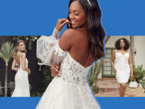 Brides wearing Casablanca Bridal wedding gowns