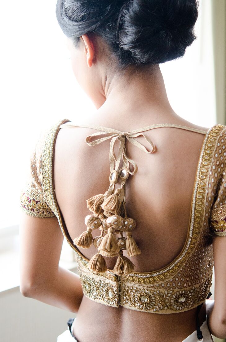 Sabyasachi Gold Tasseled Top