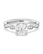 With Clarity Unique Emerald, Round, Oval Cut Engagement Ring - thumbnail - 1