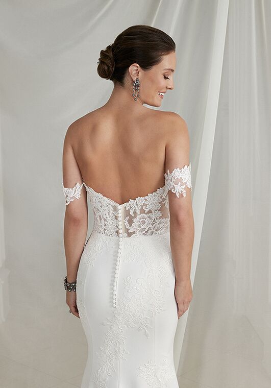 Justin Alexander Elyana Fit-and-Flare Wedding Dress - 4