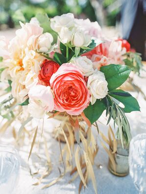 Pink and White Flower Centerpiece