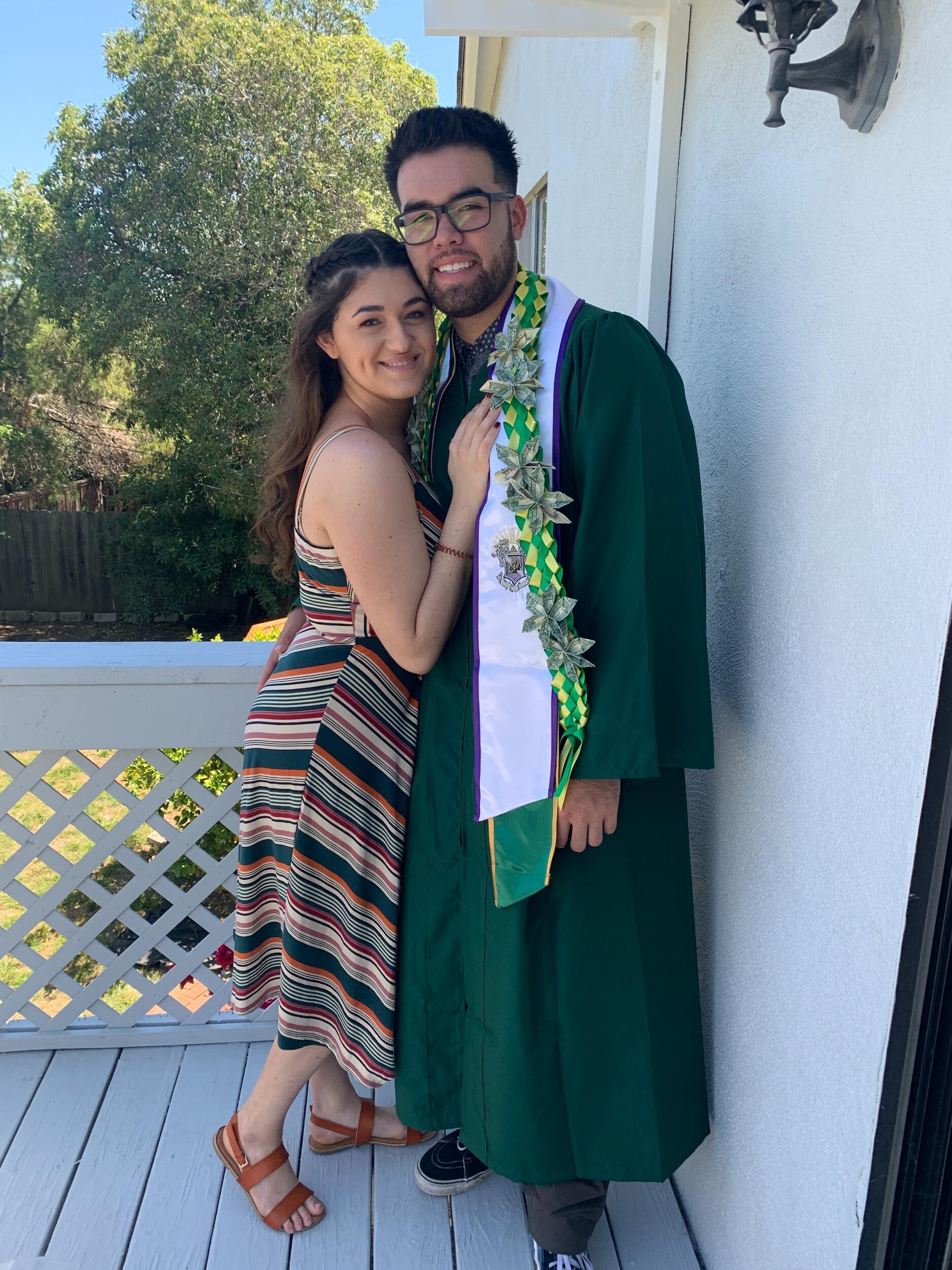 Aliyah and Christian dated through college.  Christian graduated with his Bachelor's Degree in Civil Engineering. 