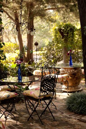 Rustic Backyard Wedding Reception