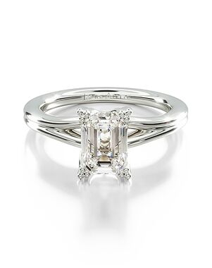 James Allen Emerald Cut Engagement Ring