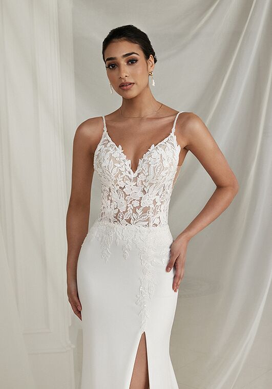 Justin Alexander Everley Fit-and-Flare Wedding Dress - 4