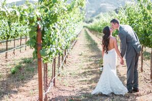 Lace Fit-and-Flare Pnina Tornai Wedding Dress