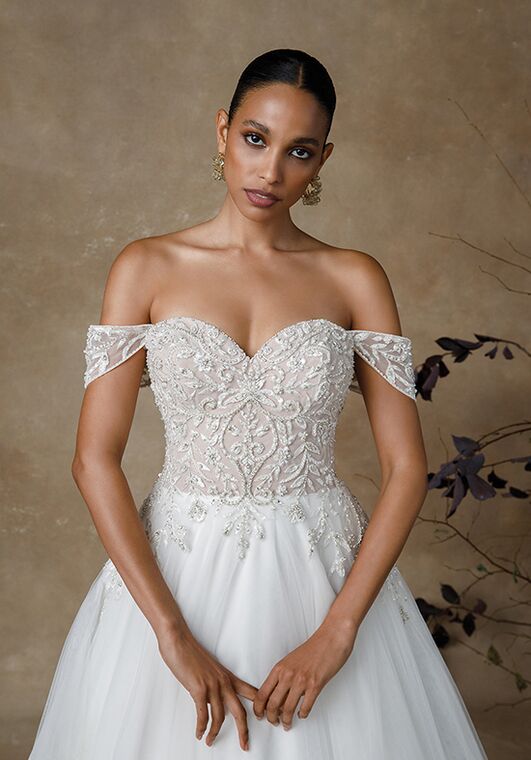 Justin Alexander Gladys A-Line Wedding Dress - 3