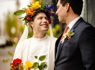 Jojo and Skyler's wedding at Coopers Hall in <a href="https://www.theknot.com/content/wedding-venues-portland-oregon" target="_blank" style="">Portlan