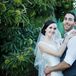 Bride and Groom in the Garden